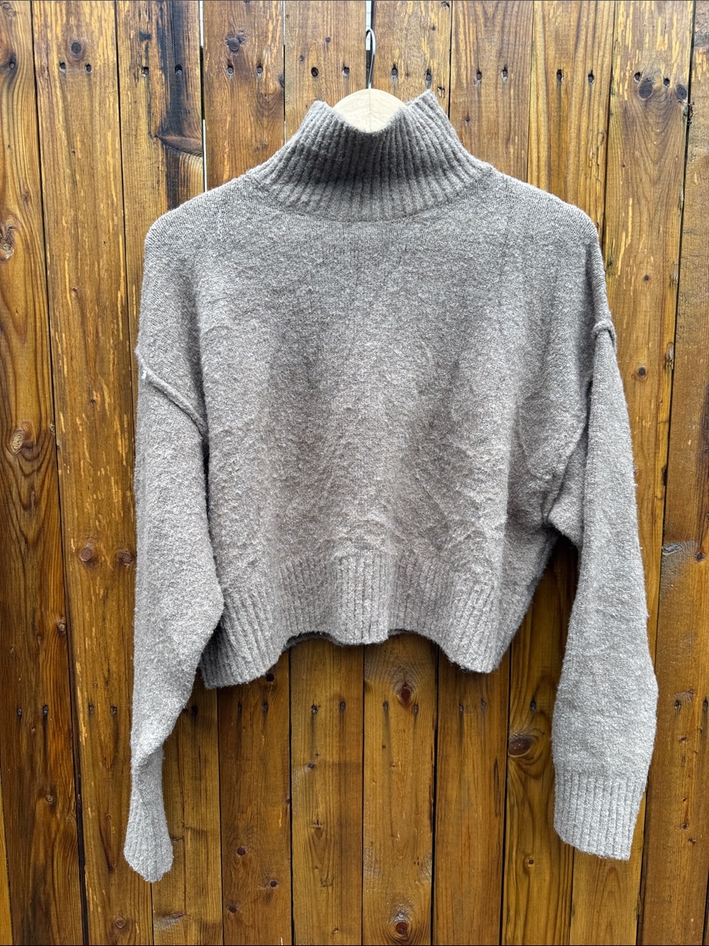 Dissh Cleo Cropped Cozy mock neck Sweater